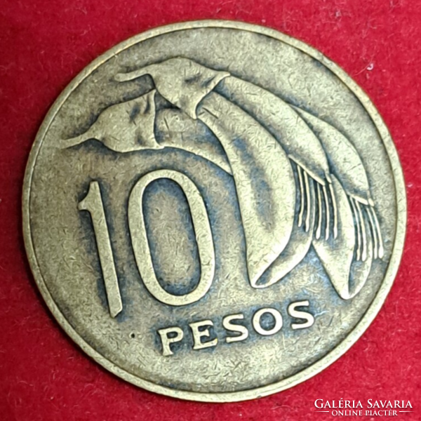 1968. Uruguay 10 PESOS  (1602)