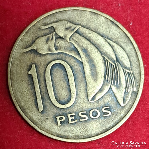 1968. Uruguay 10 pesos (1602)