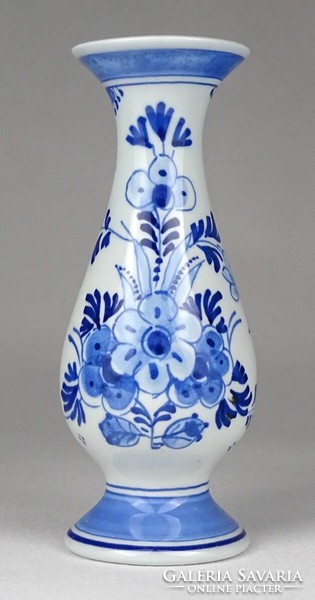 1Q857 old Dutch delft flower pattern porcelain vase violet vase 11.5 Cm