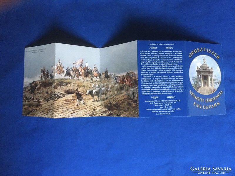 Két képeslap Ópusztaszerről, egy ismertető és egy 2003-as belépő a Feszty körképre