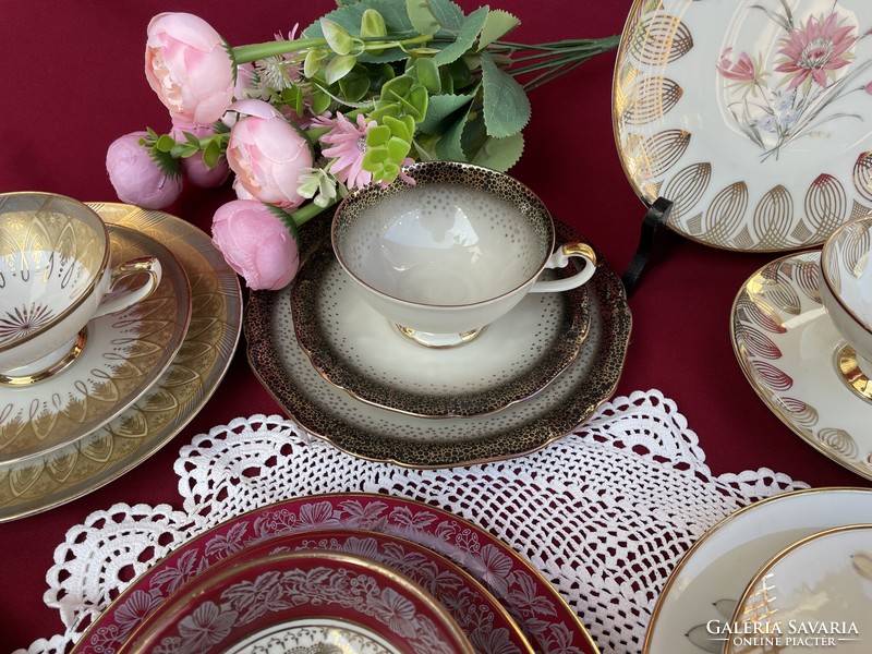 Beautiful German Bavarian tea trio set cup cake plate cookie breakfast set