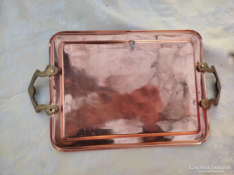 Beautiful niello copper ear tray