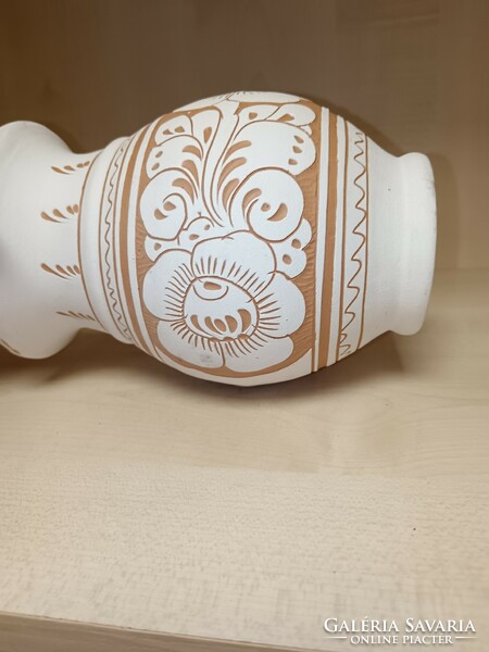 White Corundian vase