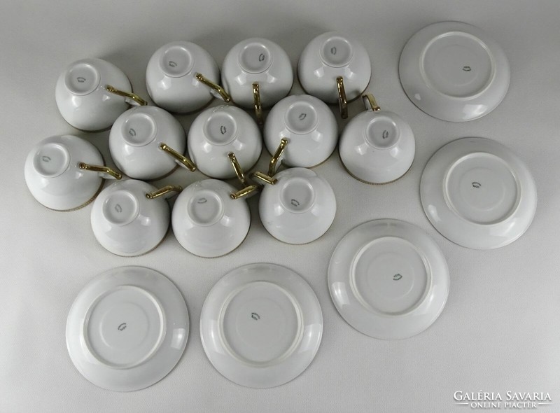 1Q873 hüttl porcelain tea set coffee set with 12 cups