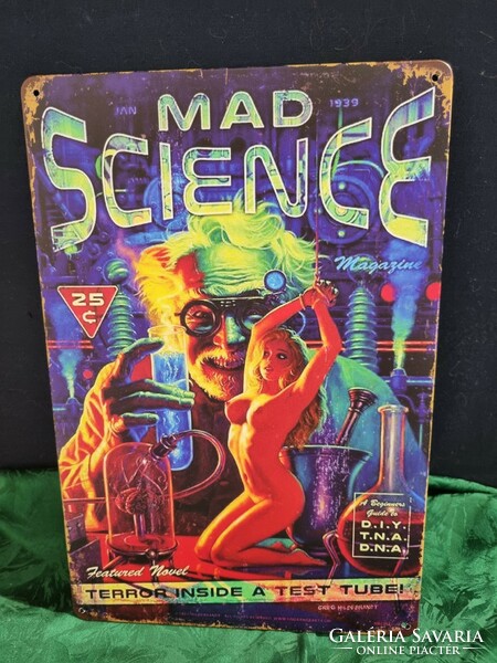 Mad Science Decorative Vintage Metal Sign New! (27)