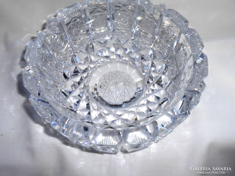 Lead crystal bowl (asher) - heavy, beautiful piece