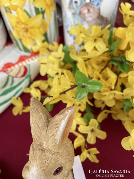 Gyönyörű húsvéti húsvét lógólábú nyúl kerámia nipp figura ünnep