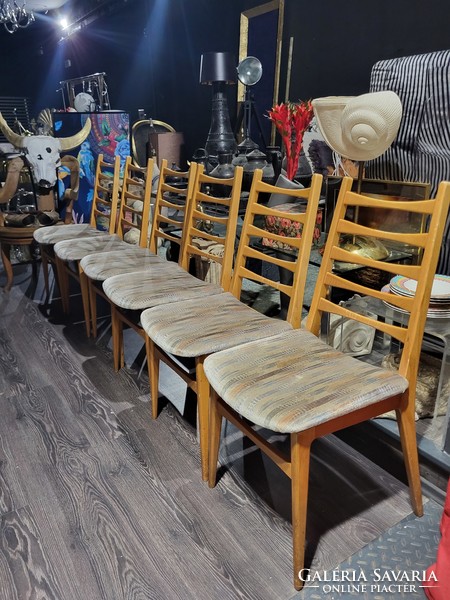 6 mid-century modern dining chairs
