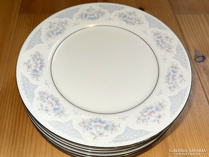Chinese gold-edged porcelain small plate, 6 pieces together