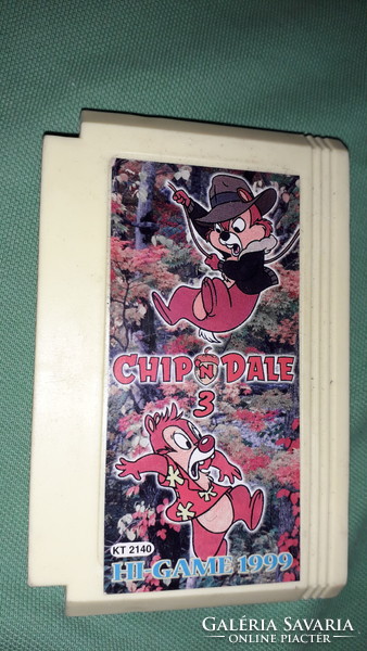 Retro sárga kazettás NINTENDO VIDEO JÁTÉK - Chip és Dale 3.. állapot a képek szerint 26.