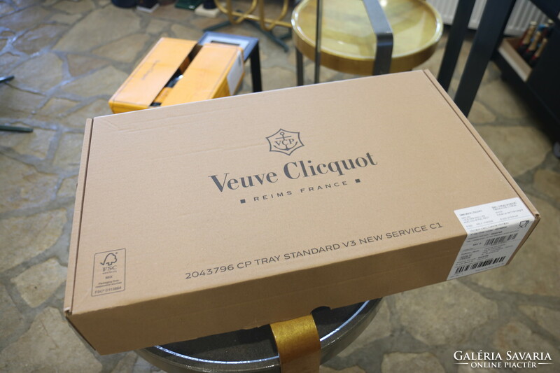 Champagne veuve clicquot champagne serving tray - original French bar equipment - champagne gift