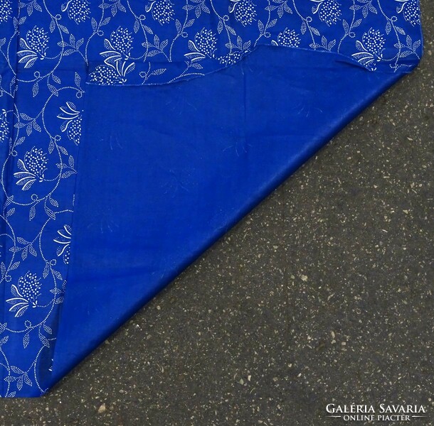 1Q834 folded floral blue fabric 76 x 200 cm