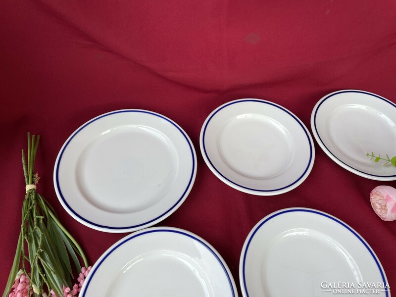 Alföld Alföld canteen pattern blue striped cookie plates plate nostalgia piece