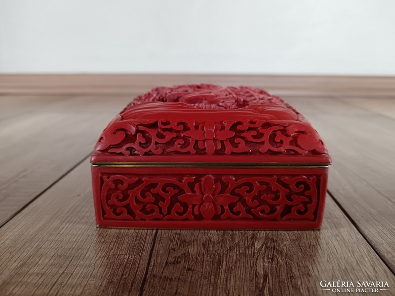 Old Chinese cinnabar box