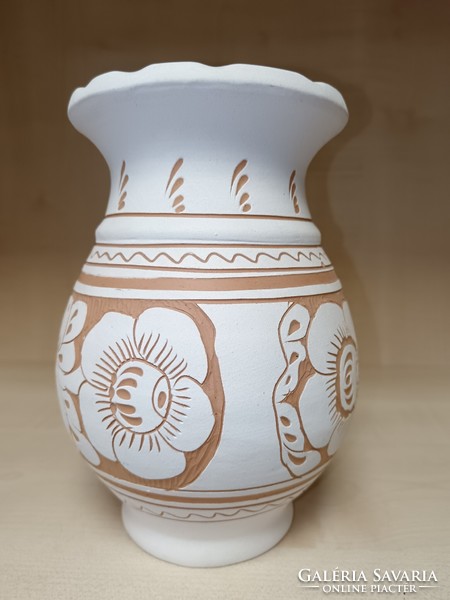 White Corundian vase