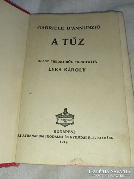 Gabriele d'annunzio - the fire - 1914