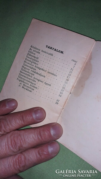 1900 cca antik Ilosvay Hugó: Illemtan- KÖZHASZNÚ KÖNYVTÁR 2. sz. könyv a képek szerint PFEIFER MANÓ