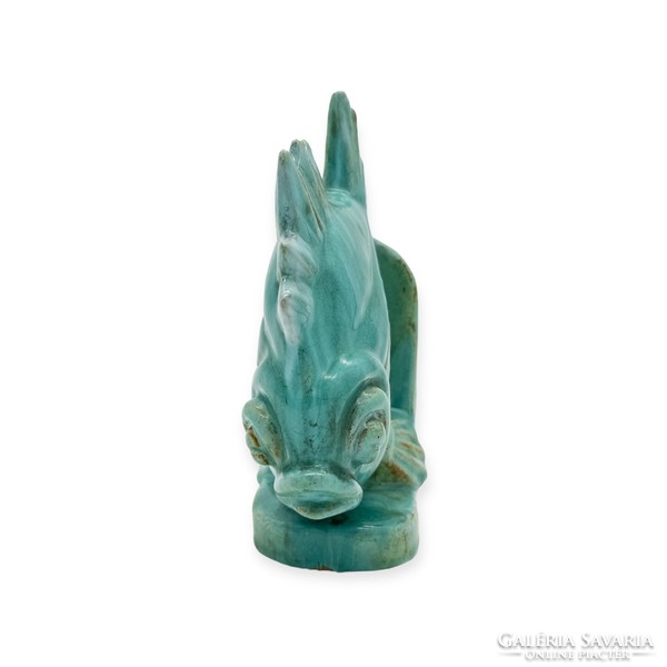 Hops ceramic fish bookend