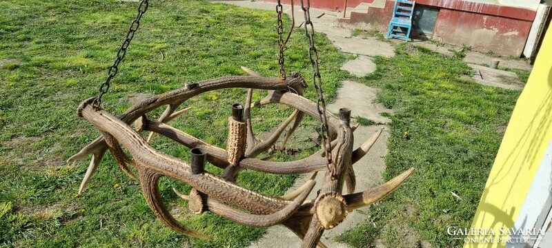 Hunter antler lamp