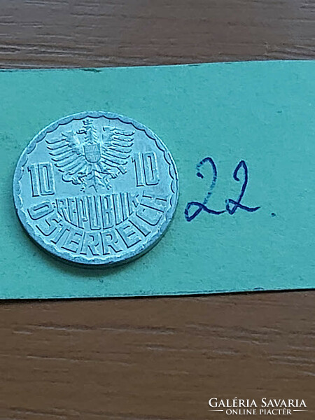 AUSZTRIA 10 GROSCHEN 1963  ALU.  22