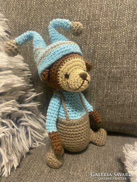 Teddy bear plush, crocheted plush