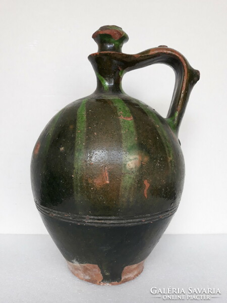 Antique folk ceramic jug