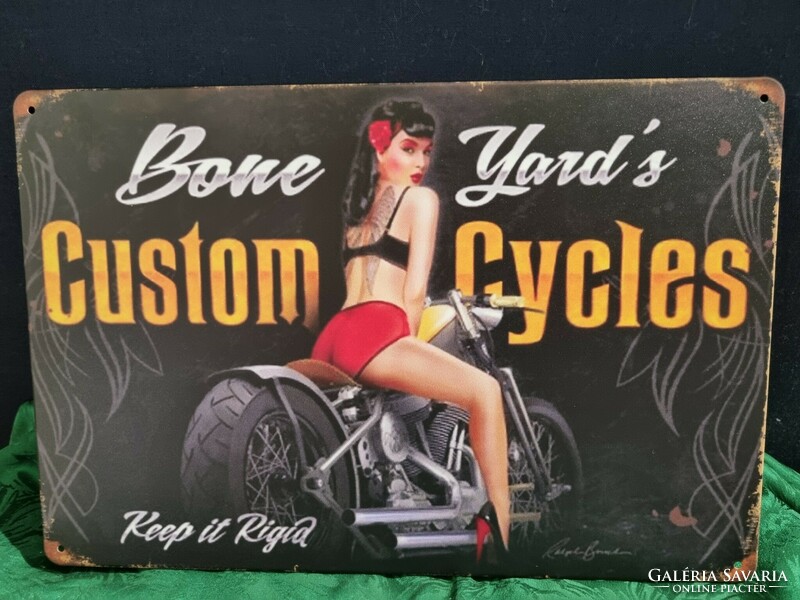 Motorcycle girl decorative vintage metal sign new! (21)