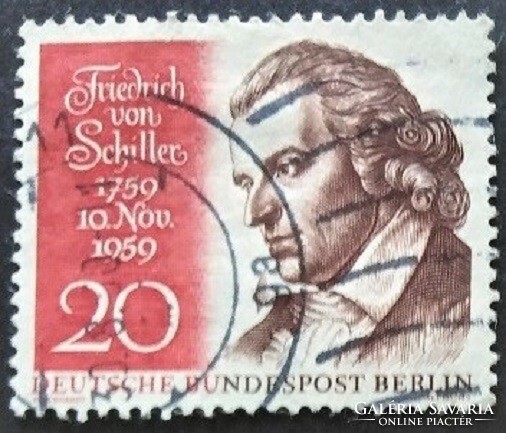 BB190p / Németország - Berlin 1959 Friedrich von Schiller bélyeg pecsételt