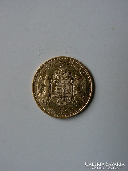 Gold 10 crowns 1904 c.B. Coin (3.38g, 0.900)