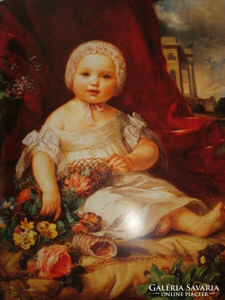 Neugebauer, Josef (1810 - 1895) Maria Theresa with flowers, 1846 painting!