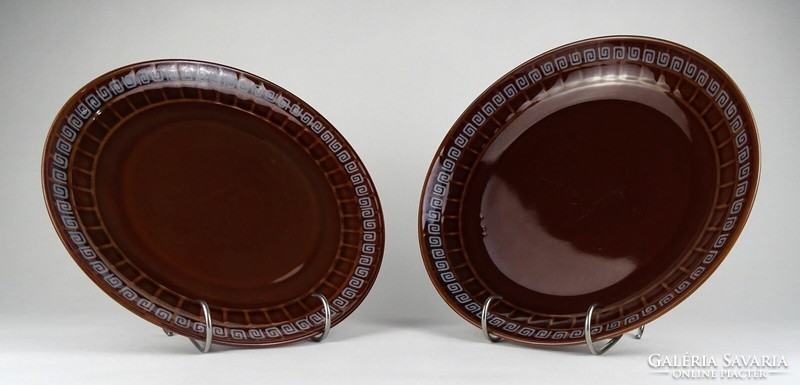 1Q892 brown glazed vintage ceramic set dinnerware