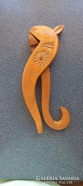 Nutcracker, carved, squirrel-shaped