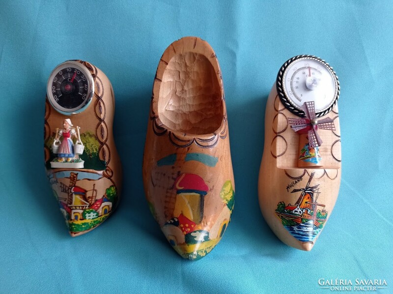 Dutch wooden slipper thermometers wall decorations