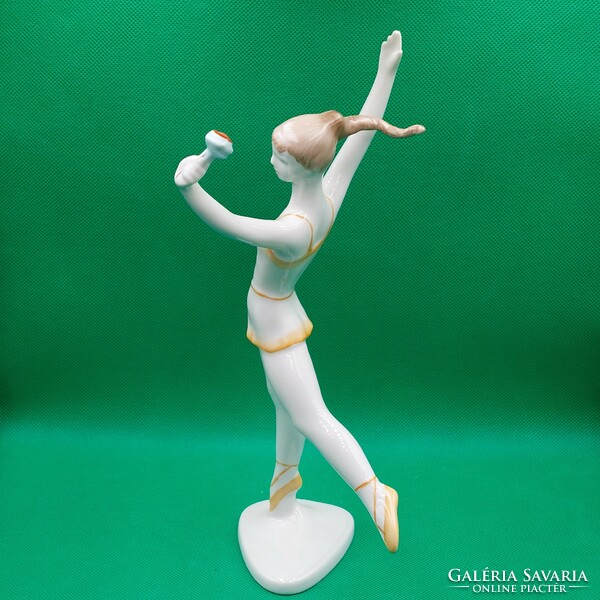 Balogh Béla Hollóházi  Balett táncos porcelán figura