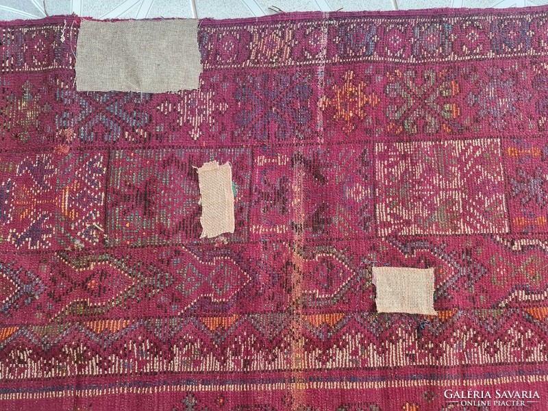 Antik, hatalmas, marokkói Rabat szőnyeg