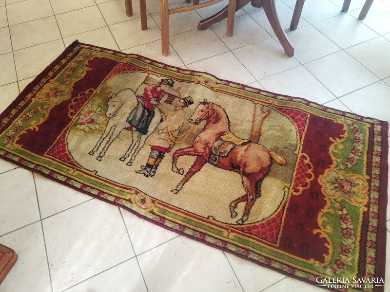 Equestrian scene baroque tapestry !!!