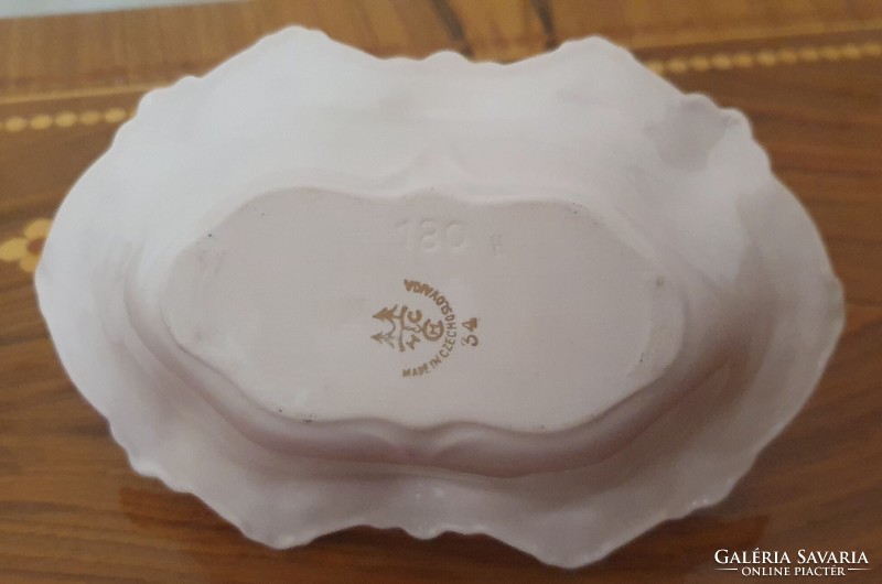 Czechoslovakia pink porcelain bowl 1970