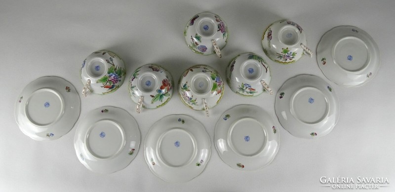 1Q860 old Herend porcelain tea set 1943