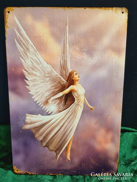 Angel world - fairy tale world vintage metal sign new! (67-7392)