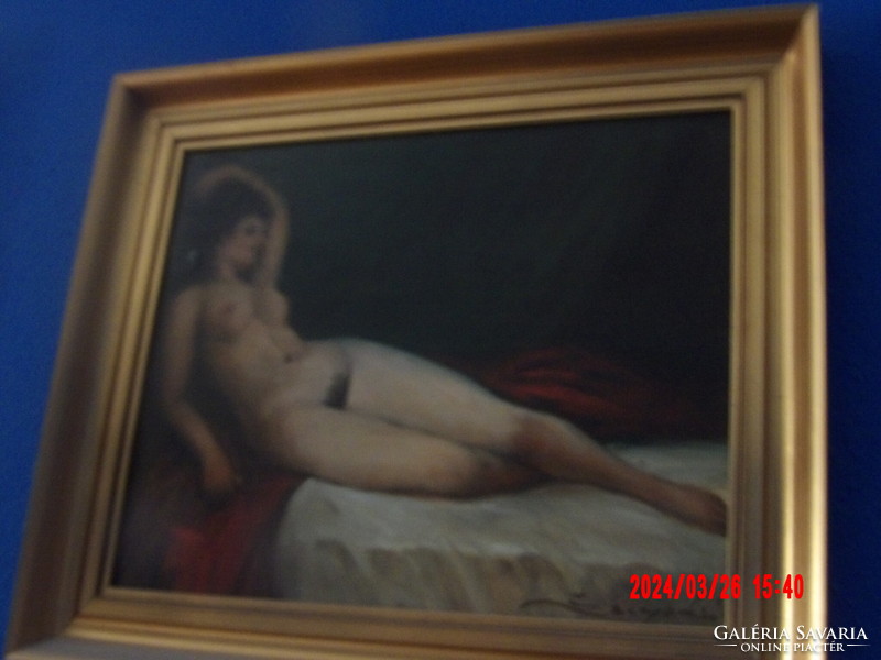 Károly Szegváry reclining female nude