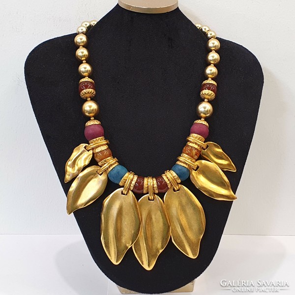 Original christian dior 18kt gold-plated necklace from the 1990s
