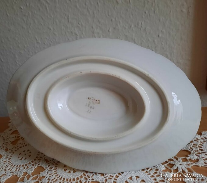 Zsolnay rare flower pattern saucer - in condition without cracks