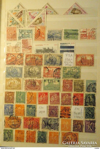 Vasút motívum bélyeggyűjtemény 2 db berakóban (d 397)