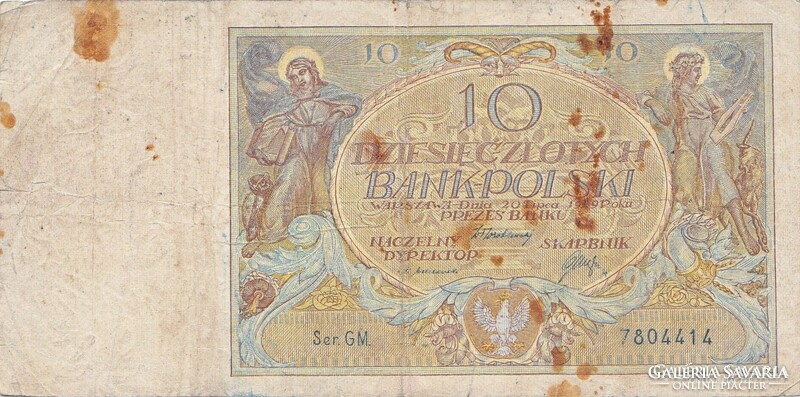 10 Zloty zlotych 1929 Poland