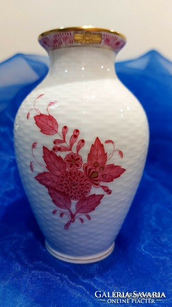 Herend purple appony pattern, porcelain vase