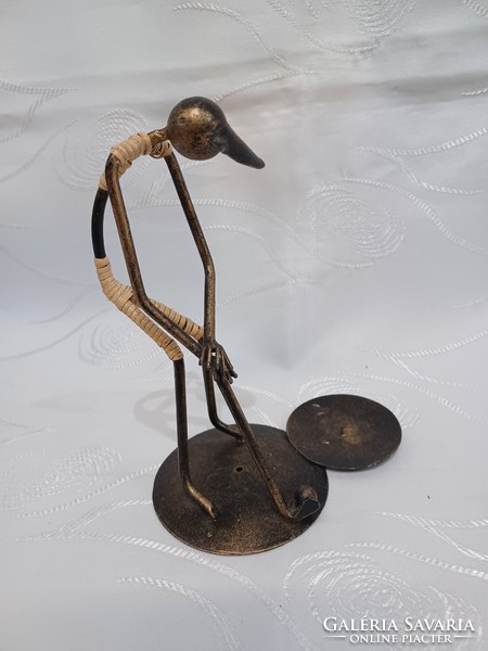 Danish golf iron candle holder