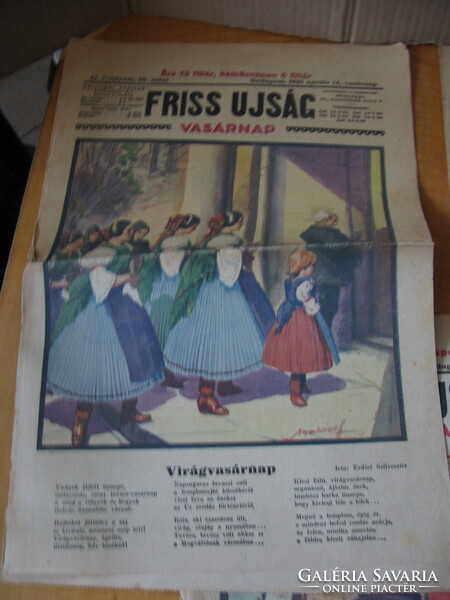 Friss Újság Vasárnap 1935 és 1937
