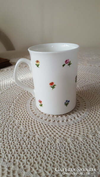 Beautiful bone china mug with tiny flowers