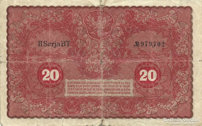20 Marka 1919 Poland ii. Series 1.