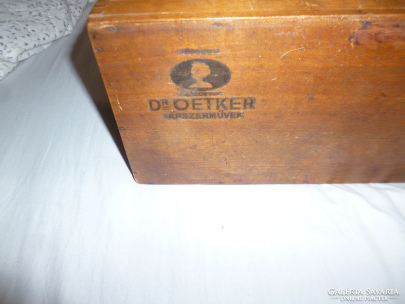 Antik dr oetker reklám koffer  fadoboz